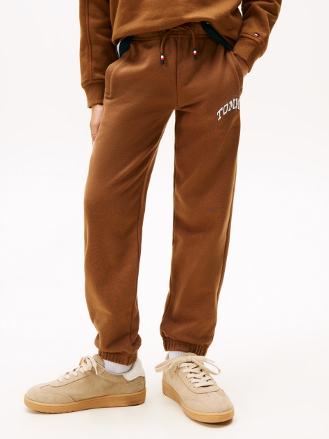 Maro Pantaloni Jogger Din Fleece Cu Imprimeu Si Logo Varsity  Baieti