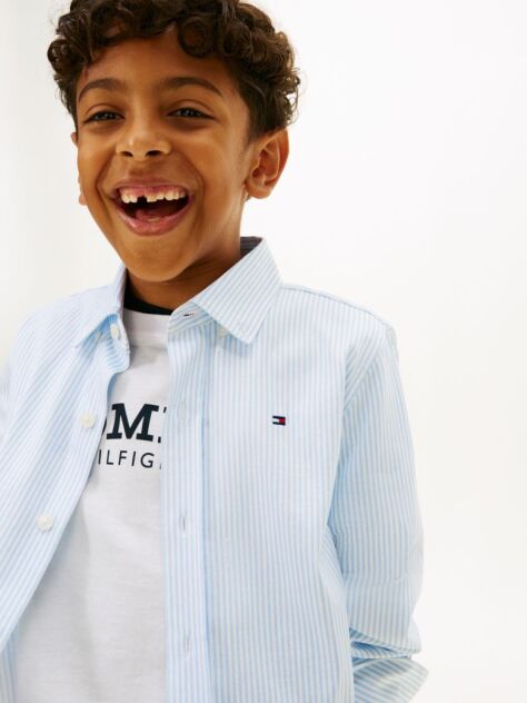 Multi Cotton Stripe Shirt  Boys