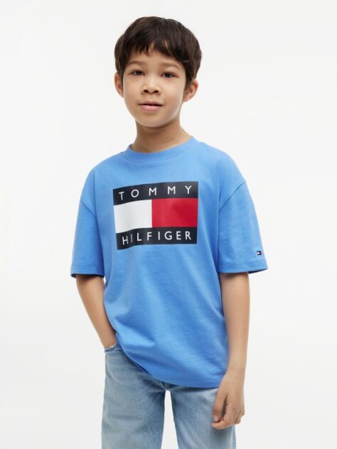 Blue Heritage Flag Print Jersey T-Shirt  Boys