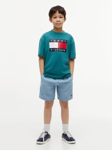 Blue Heritage Flag Print Jersey T-Shirt  Boys