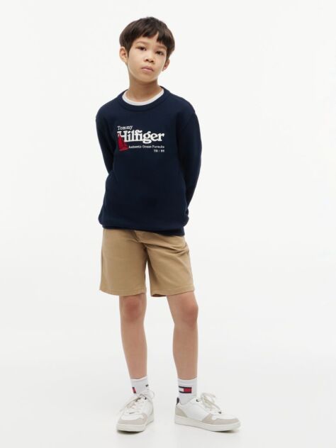 Blue Logo Interlock Pique Sweatshirt  Boys
