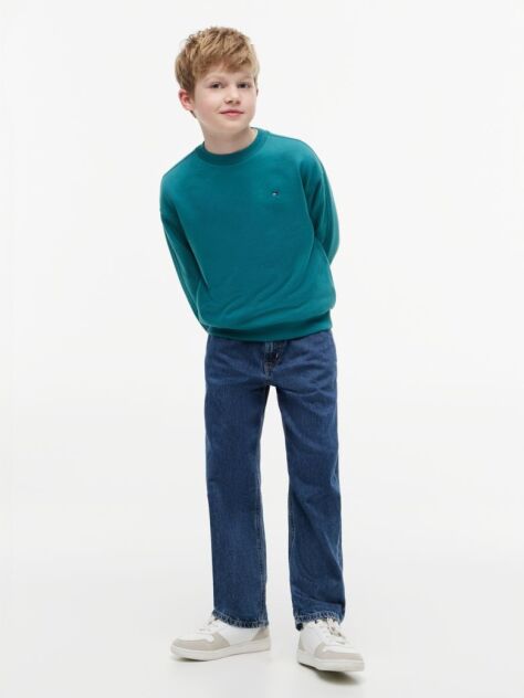 Blue Flag Embroidery Exaggerated Seam Jumper  Boys