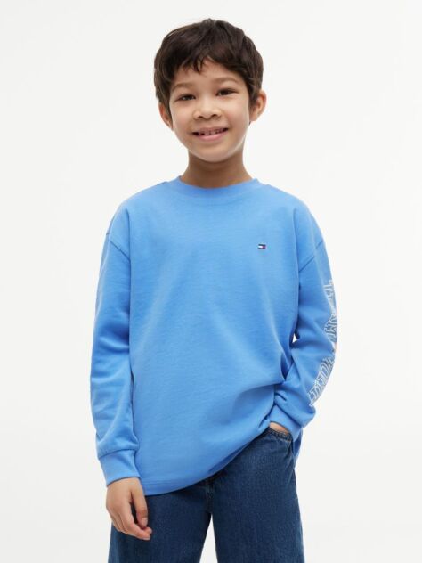 Blue Logo Long Sleeve T-Shirt  Boys