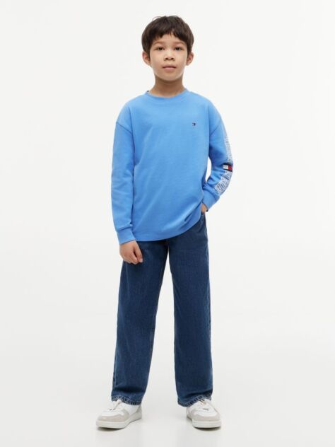 Blue Logo Long Sleeve T-Shirt  Boys