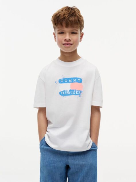 White Flag Graffiti T-Shirt  Boys