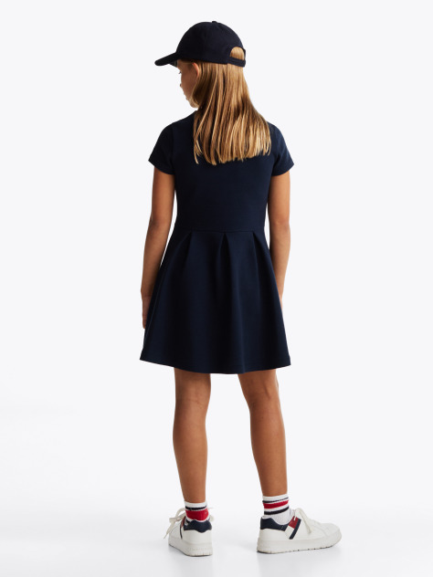 Blue Rochie Skater Fit And Flare Cu Dungi  Fete