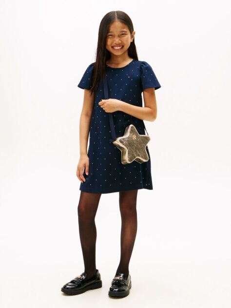 Blue Festive Rochie Cu Linie A Si Tinte  Fete