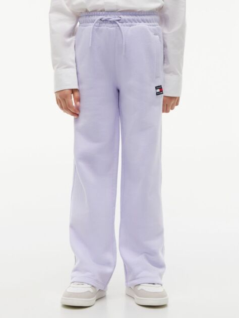 Purple Heritage Flag Wide Leg Joggers  Girls