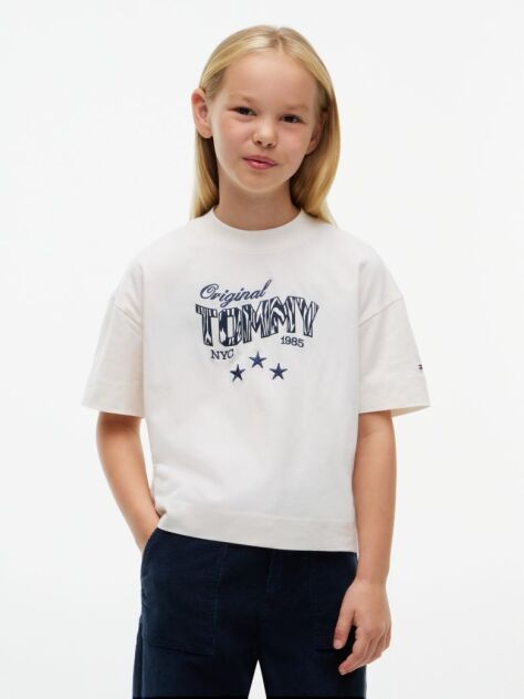 White Star Logo Peached T-Shirt  Girls