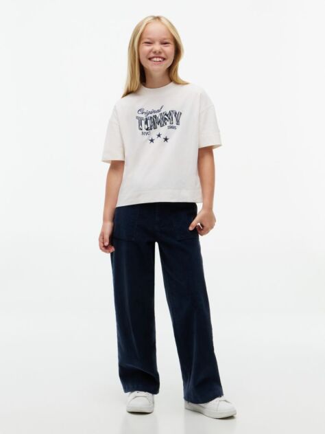 White Star Logo Peached T-Shirt  Girls
