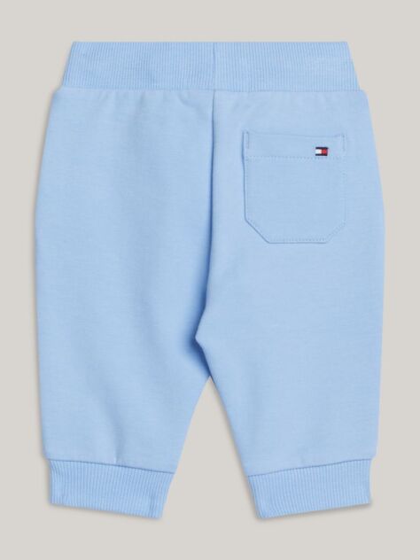 Blue Joggers Cu Manseta Si Snur Cu Logo Semnatura  Nou nascuti