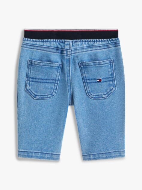 Denim Jeans Cu Talie Cu Semnatura  Nou nascuti