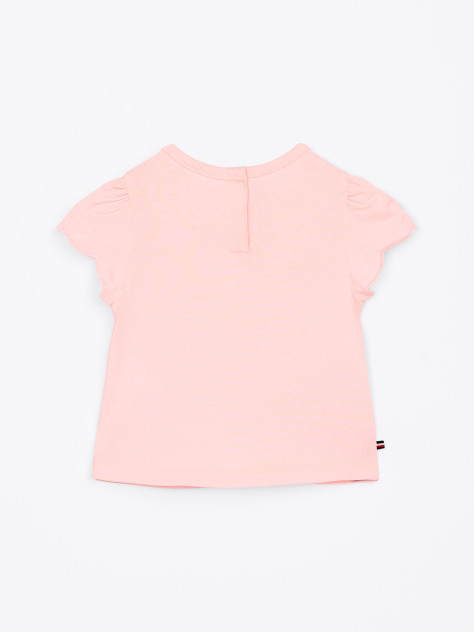 Pink Ruffle Sleeve T-Shirt  Newborn