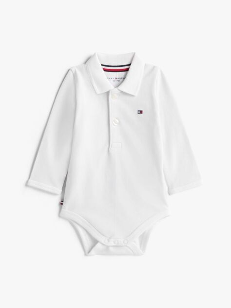 White Essential Pique Polo Bodysuit Gift Set  Newborn