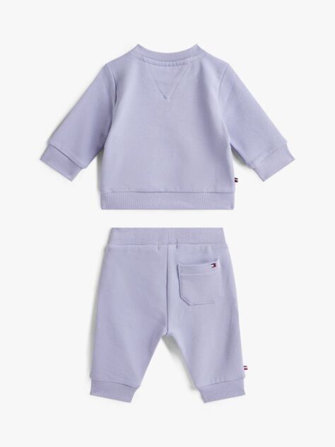 Purple Logo Sweatshirt And Joggers Set  Newborn