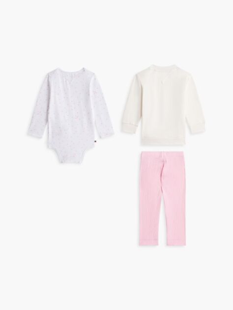 Pink Essential Three-Piece Outfit Gift Box  Newborn