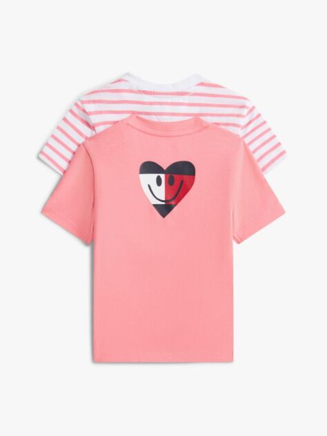 Roz Set De 2 T-Shirts Cu Logo Pe Spate Din Jerseu  Nou nascuti