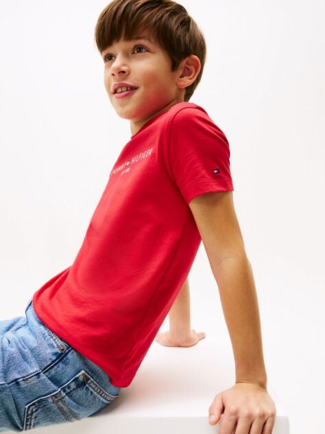 Red Dual Gender TH Established Essential T-Shirt  Kids Unisex