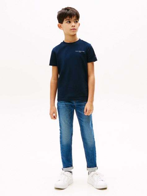 Blue Logo Crew Neck T-Shirt  Kids Unisex