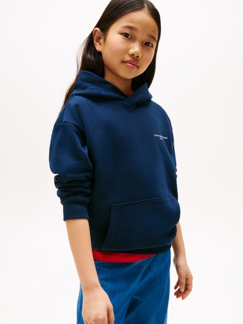 Blue Hanorac Cu Logo Cu Banda Semnatura  Copii unisex