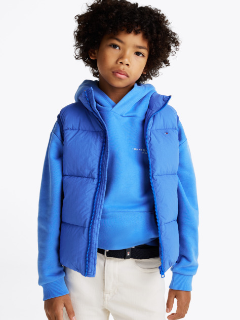 Blue Vesta Captusita Cu Logo Pe Spate  Copii unisex