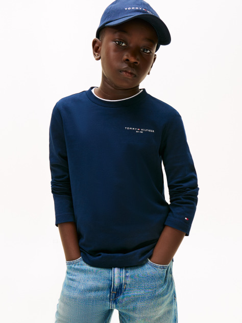 Blue Regular Fit Long Sleeve T-Shirt  Kids Unisex