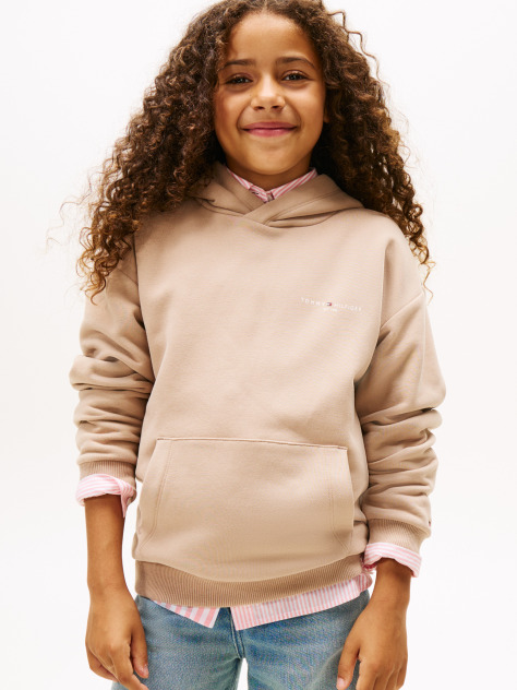 Bej Hanorac Din Fleece Regular Cu Logo  Copii unisex