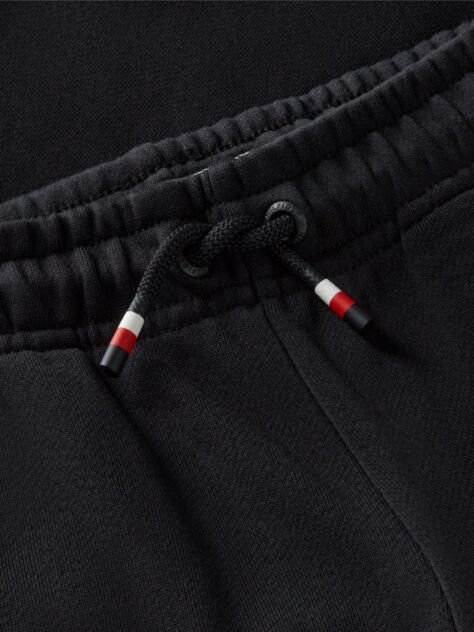 Black Heritage Flag Logo Cuffed Drawstring Joggers  Kids Unisex