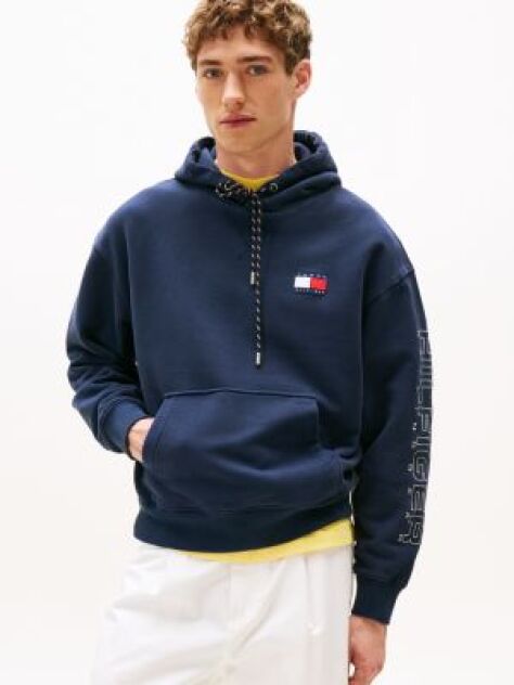 Blue Hilfiger Sailing Relaxed Back Logo Hoody  Unisex