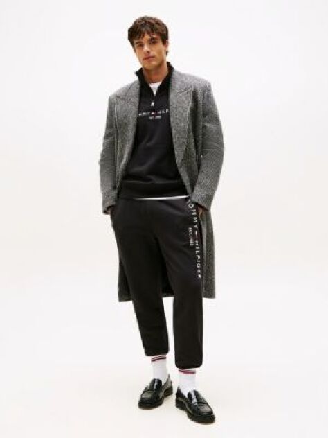 Black Tommy Logo Sweatpants  Men