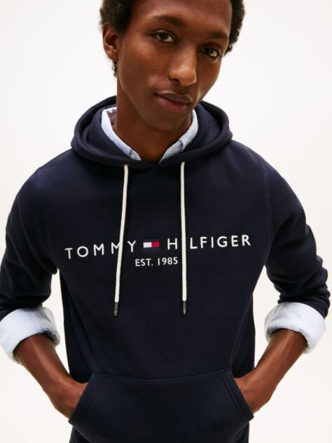 Blue TOMMY LOGO HOODY  Men