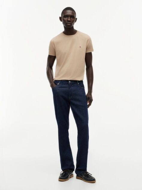 Verde Tricou Slim Fit Cu Steag Brodat  Barbati