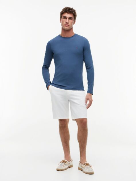 Blue Tricou Cu Maneca Lunga Extra Slim Fit  Barbati
