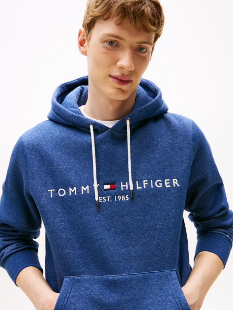 Blue Tommy Logo Hoody  Men