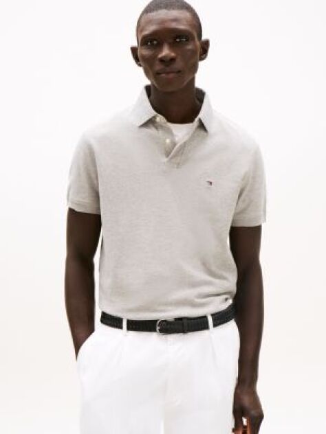 Grey 1985 Collection Regular Fit Pique Polo  Men