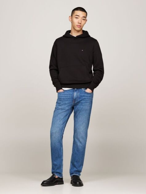 Black FLAG EMBROIDERY REGULAR FIT HOODY  Men