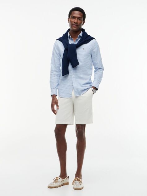 Blue Camasa Oxford Gingham Cu Croiala Regular Fit  Barbati