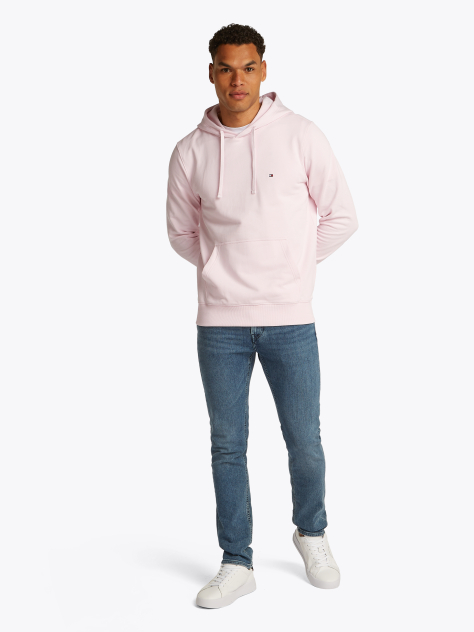 Pink Flag Embroidery Terry Hoody  Men
