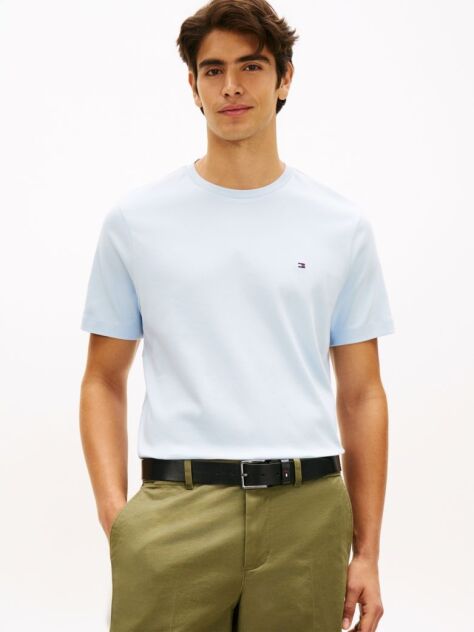 Blue Tricou Din Tricotaj Interlock  Barbati