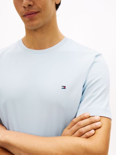 Blue Tricou Din Tricotaj Interlock  Barbati