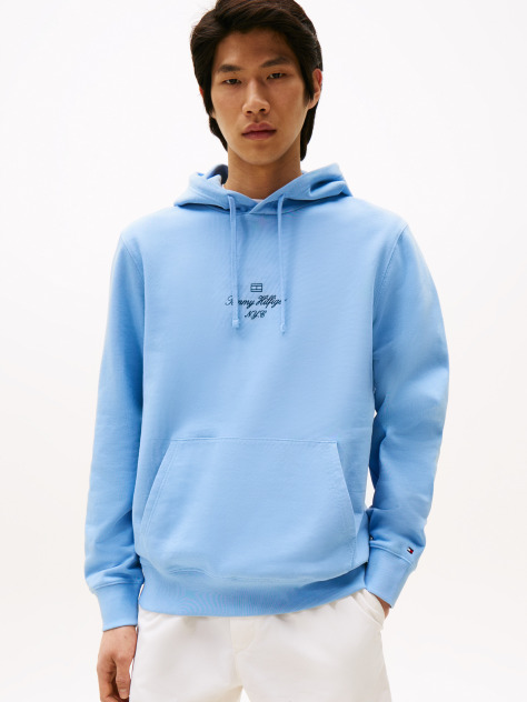 Blue Outline Flag Logo Hoody  Men