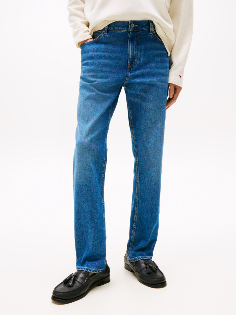 Blue Denton Straight Jeans  Men