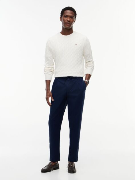 Blue Pantaloni Twill Harlem Tapered Performance  Barbati