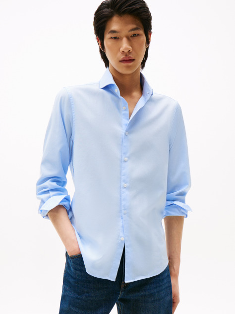 Blue Camasa Oxford Slim Fit Smart Casual  Barbati
