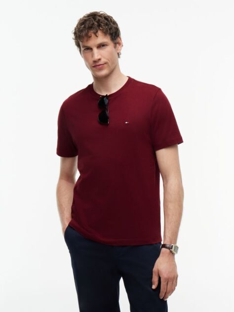 Red Flag Embroidery T-Shirt  Men