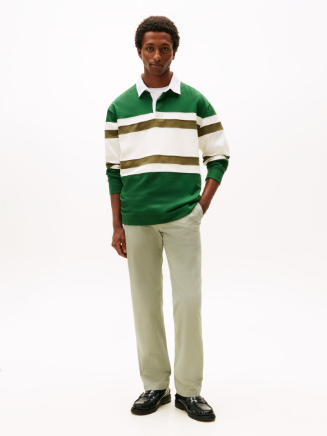 Grey Denton Straight Twill Chinos  Men