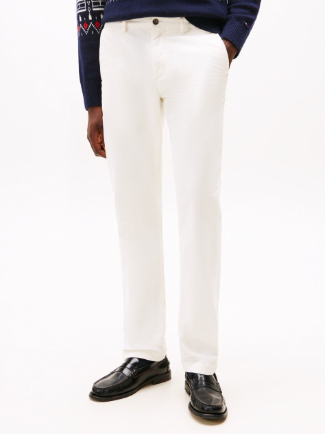 Beige Denton Straight Corduroy Chinos  Men