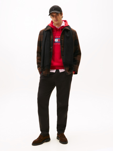 Black Harlem Tapered Pleated Twill Trousers  Men