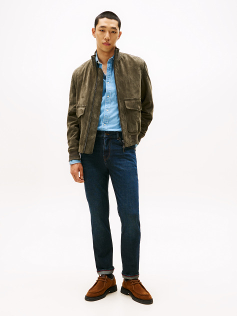 Blue Straight Denton Bleevker Jeans  Men