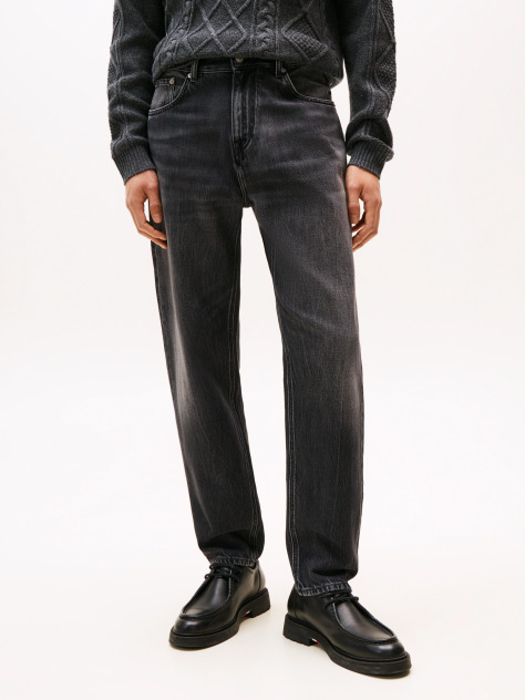 Grey Harlem Regular Tapered Leg Jeans  Men